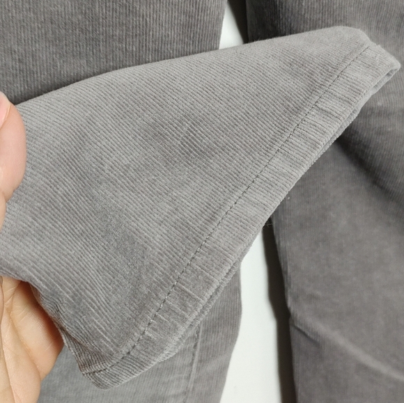 Talbots Gray Corduroy Straight Leg Slimming Pants - Picture 7 of 7